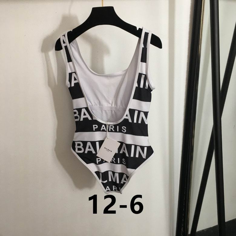 Monogram stripped Swimsuit