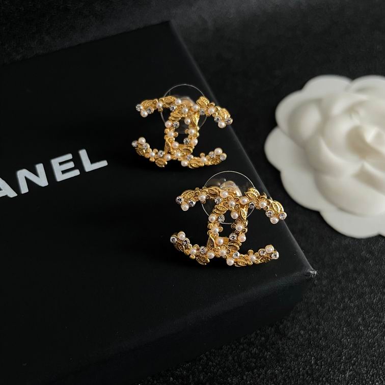 Pearl Letter Earrings
