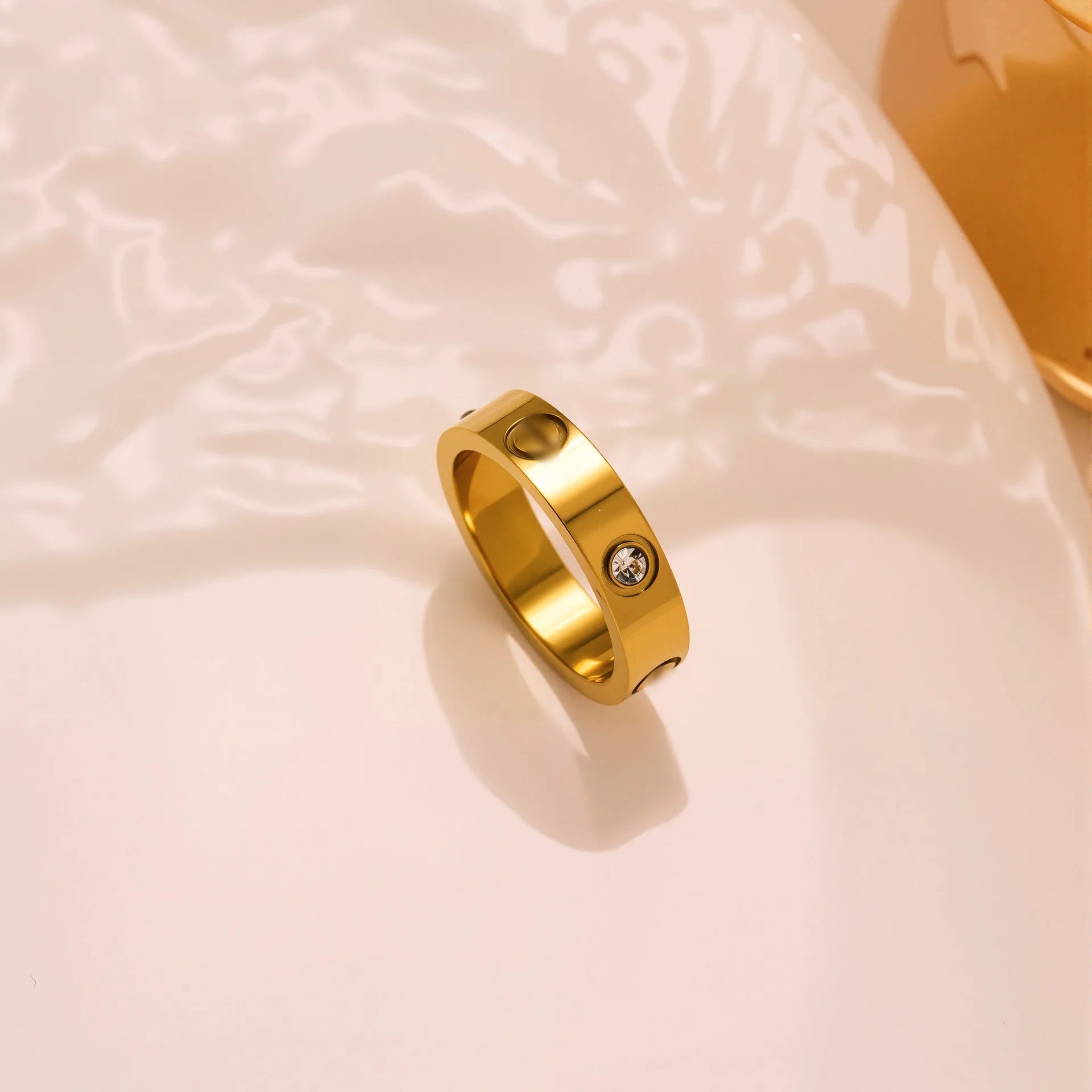 Minimal Crystal Band Ring