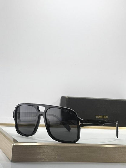 Classic Rectangular Acetate Sunglasses
