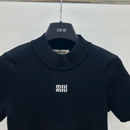 Short-Sleeve Knit Top