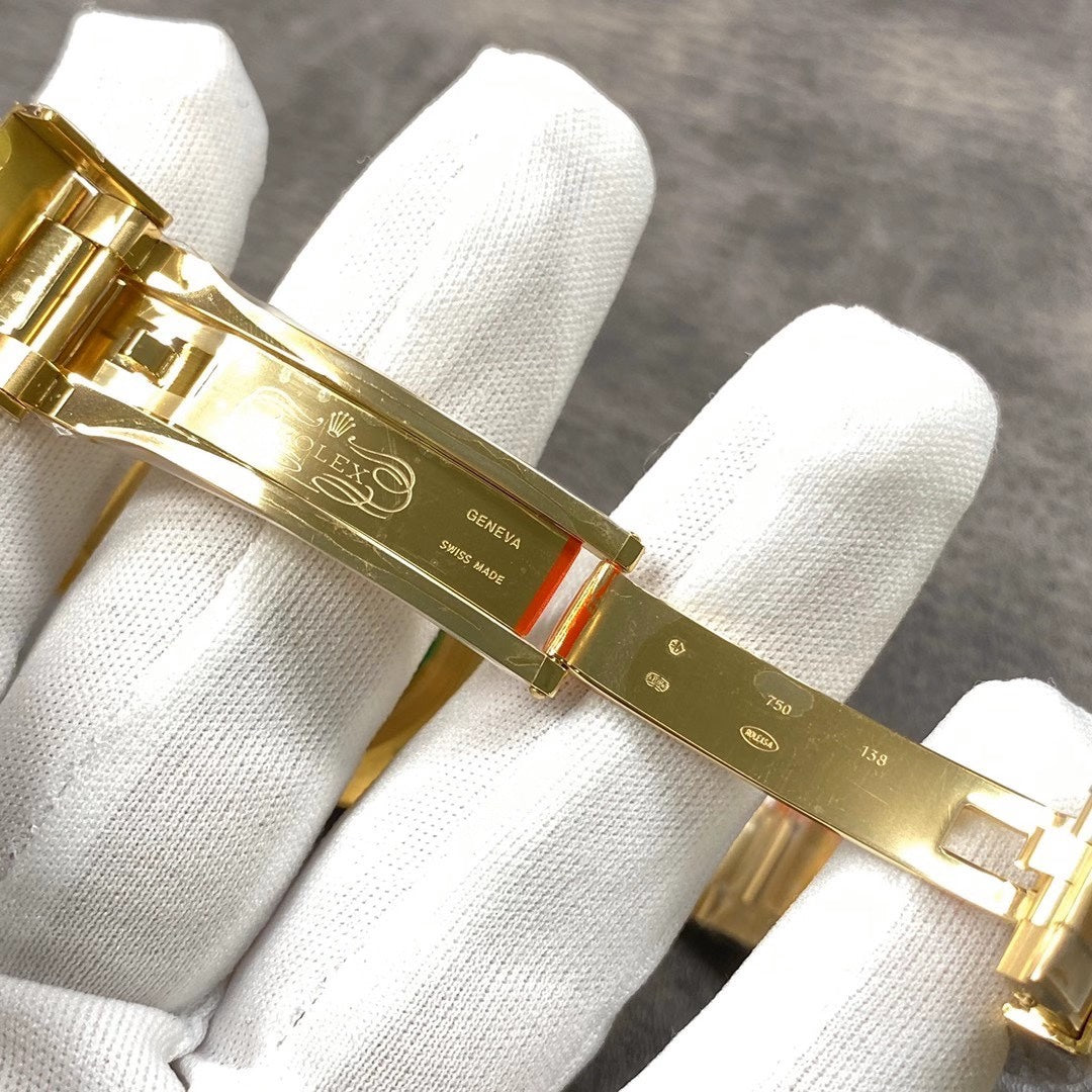 Gold Green Dial Automatic Watch 40 mm