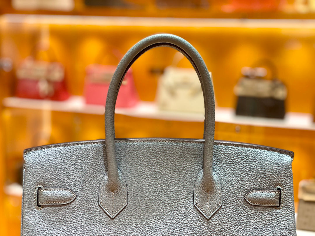 30 Togo Blue with Palladium Hardware