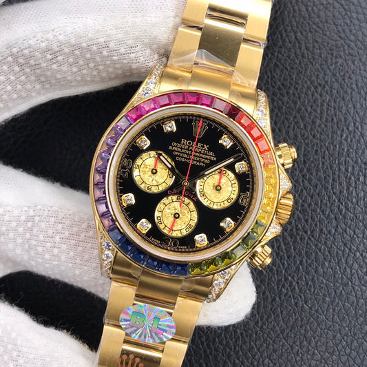 Rainbow Crystal Chronograph 40 mm