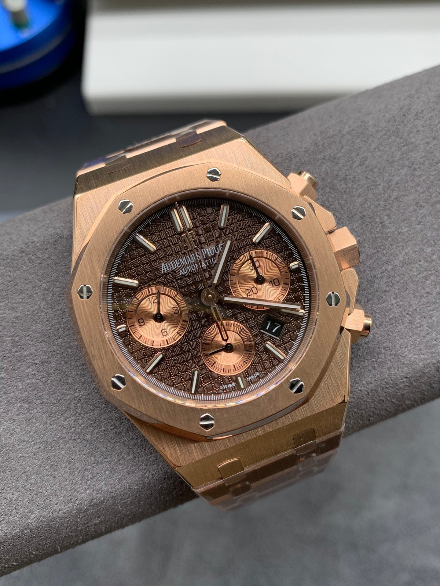 Rose Gold Chronograph Automatic Watch 41 mm