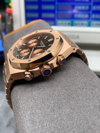 Rose Gold Chronograph Automatic Watch 41 mm