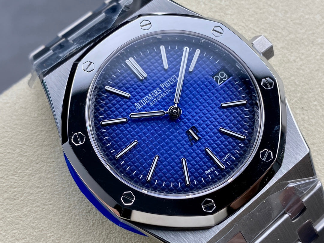 Blue Smoke Dial Automatic Watch 39 mm