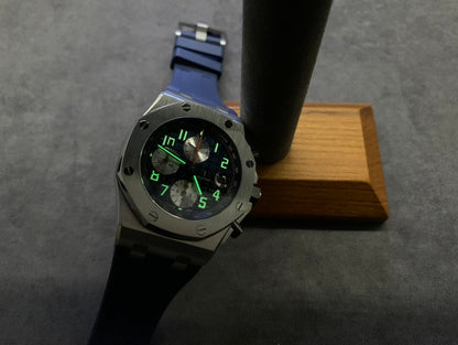 Blue Chronograph Sport Watch 44 mm