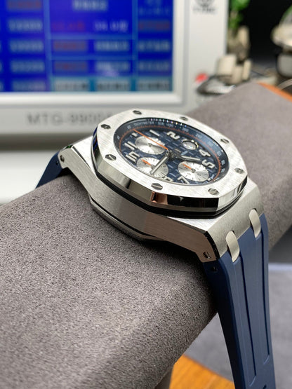 Blue Chronograph Sport Watch 44 mm