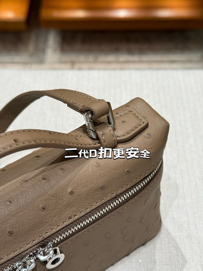 Loro Ostrich Leather Clutch 19