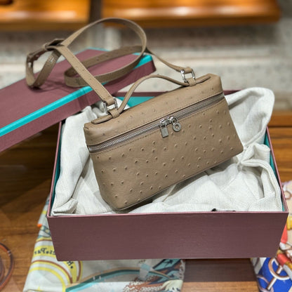 Loro Ostrich Leather Clutch 19