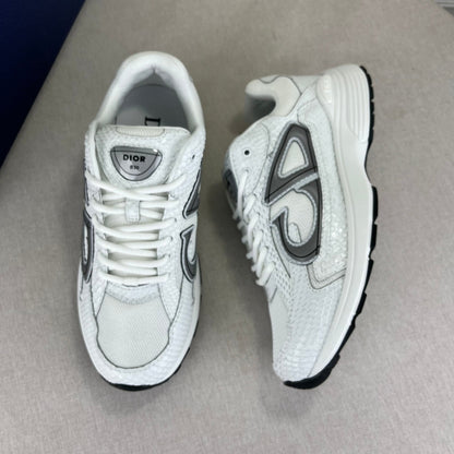 B30 Inspired Sneakers – White Snake Leather