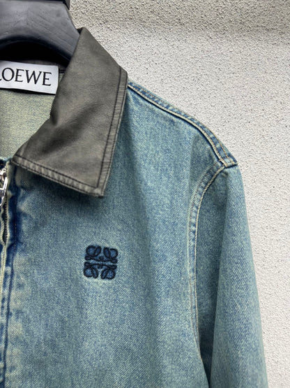 LW Washed Denim Embroidered Jacket