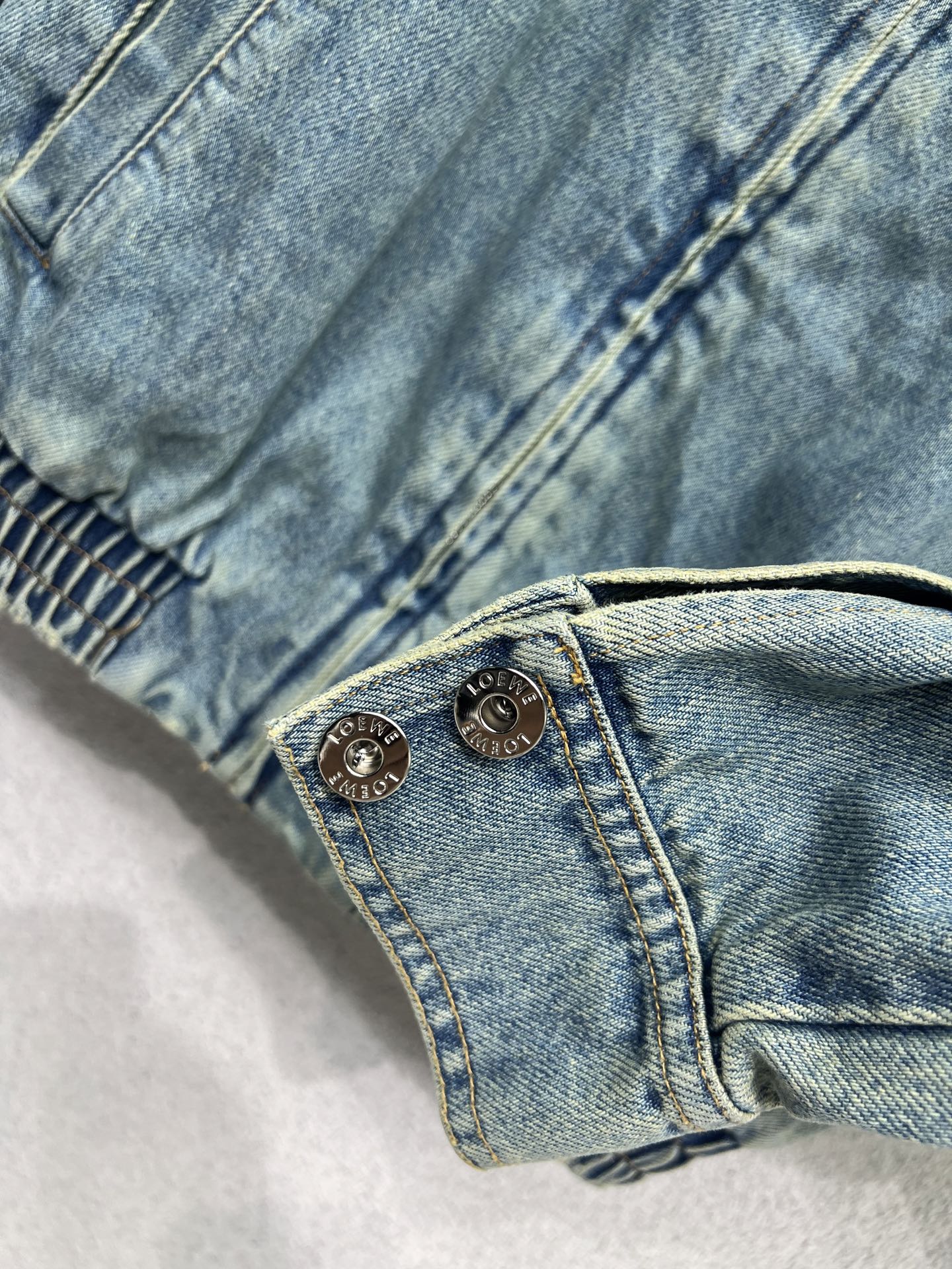 LW Washed Denim Embroidered Jacket