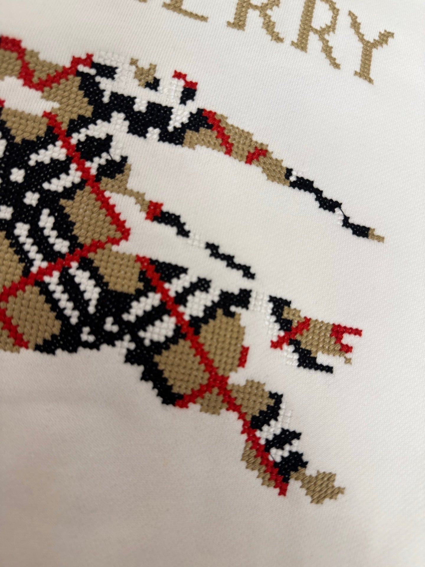 Embroidered Mosaic Sweatshirt