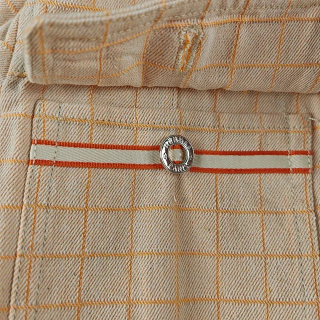 Beige Check Wool Jacket